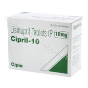 Lisinopril 10mg. 30 tablets | Farmacia Mexicana Buena Salud